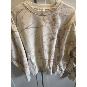 Dairy Boy Camo‎ Butterfly Printed Crewneck Sweatshirt L